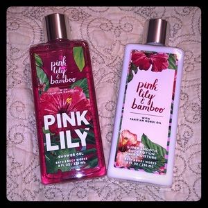 Pink lily bamboo bath and body works